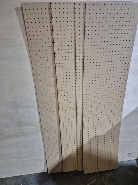 3mm Pegboard 1200 x 300mm PACK OF 4. Clearance discounted pegboard bundle, Shopfitting storage and display boards
