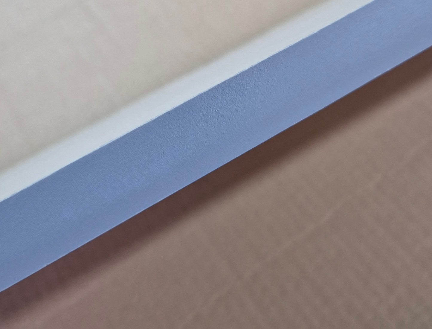 Denim Blue iron on melamine edging tape ideal for edging melamine boards 22mm wide