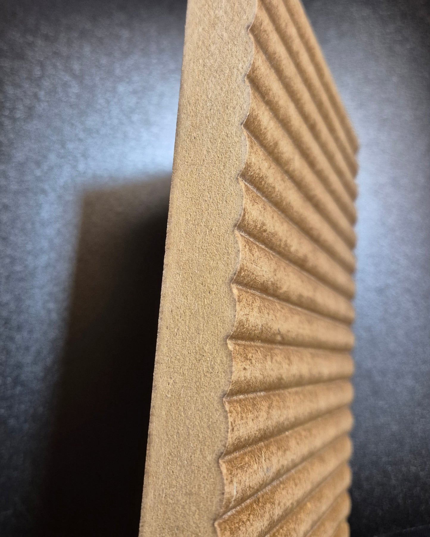 Fluted / Ribbed MDF Decorative end panel, Feature wall panel, Kitchen end panel. Fast and Free shipping