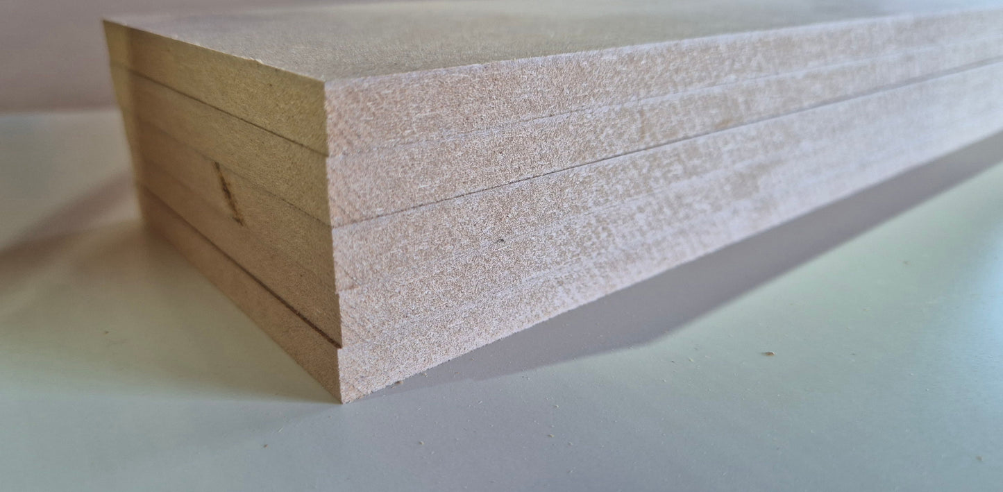 MDF wall panelling strips. Create a stunning panelled wall or feature wall using these ready cut strip wood pieces