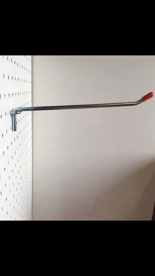 150mm Pegboard Hook for 6mm Pegboard (25mm hole centres) Pack 10, Storage hooks for shopfitting