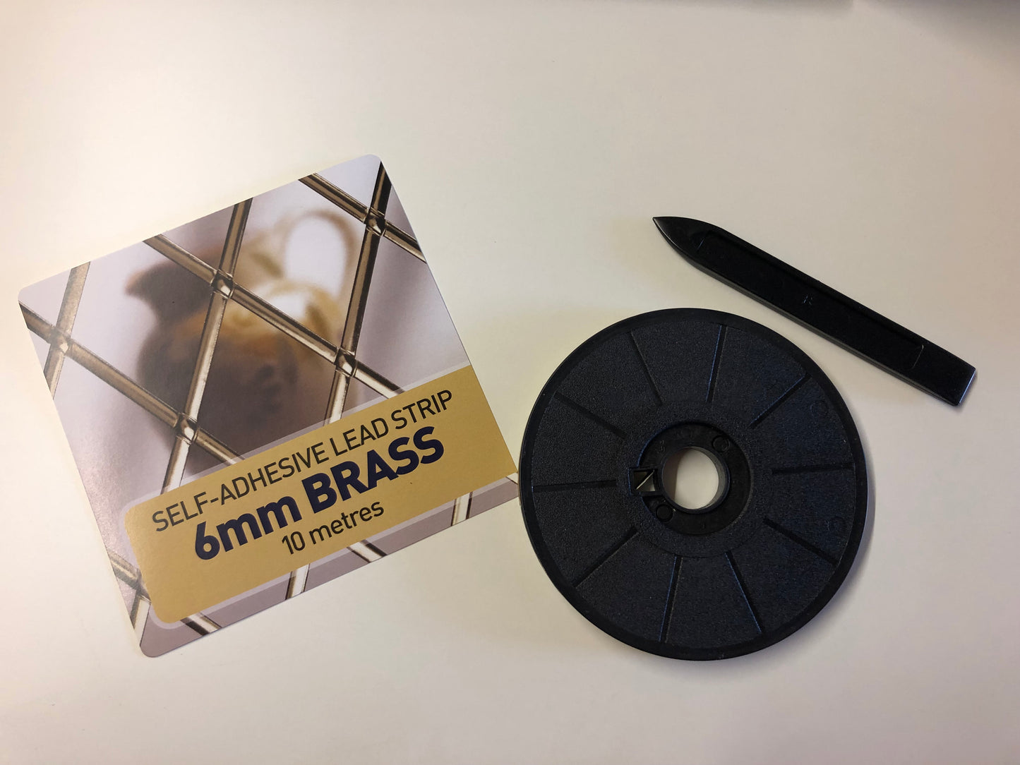 Regalead 6mm Brass lead window door strip 10 metres self adhesive