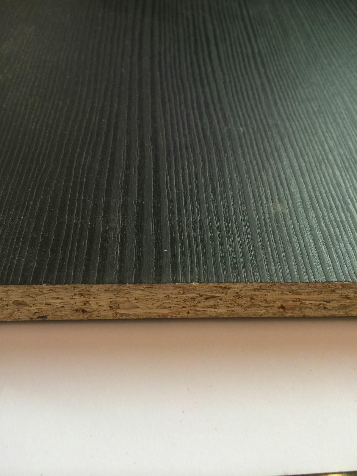 15mm Black Ash Melamine Faced Chipboard MFC  wood shelving Board 1200mm Lengths, various widths Clearance price as discontinued shade