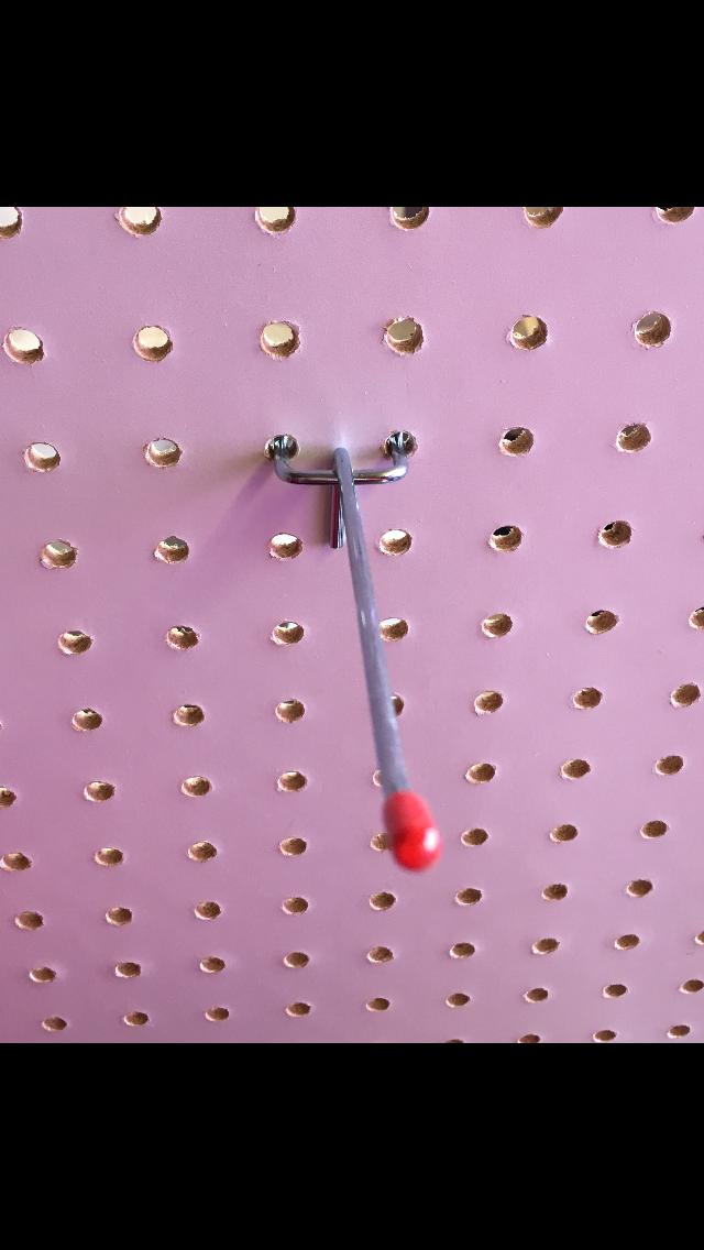 100mm Pegboard hook. Single prong hook for 6mm Pegboard. Pack of 10. Ideal for storage or display of stock items.