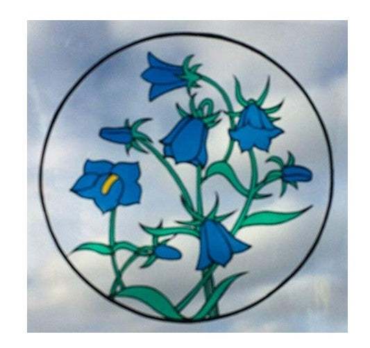 Regalead Stained Glass effect leading fan-lights,Static window clings, pre printed transfers various designs. Window stickers. Glass transfers