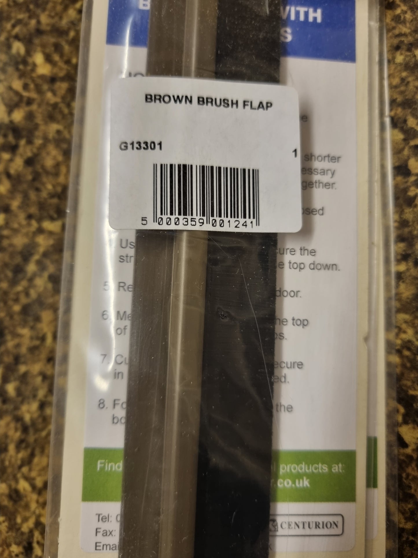 Warmseal  Brush Flap Door Draught Excluder  Various Colours    920cm wide