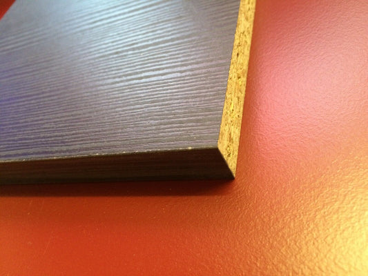15mm Black Ash Melamine Faced Chipboard MFC  wood shelving Board 1200mm Lengths, various widths