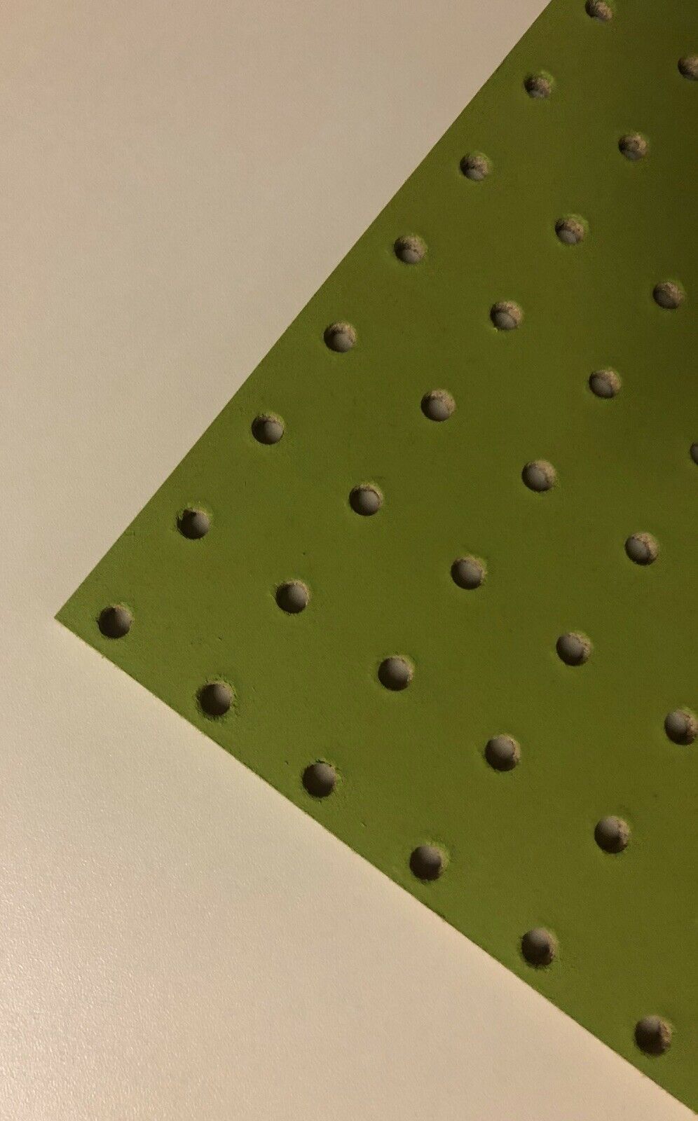 Painted Pegboard Sheets, Display board, perforated hardboard Various sizes in 3mm or 6mm thick