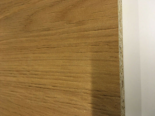 15mm Lissa Oak Melamine Faced Chipboard MFC wood shelving Board 1200mm Lengths, various widths