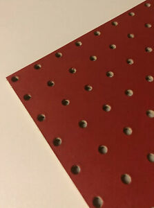 Red Painted Pegboard, Various Sizes. Storage, Display or Notice board