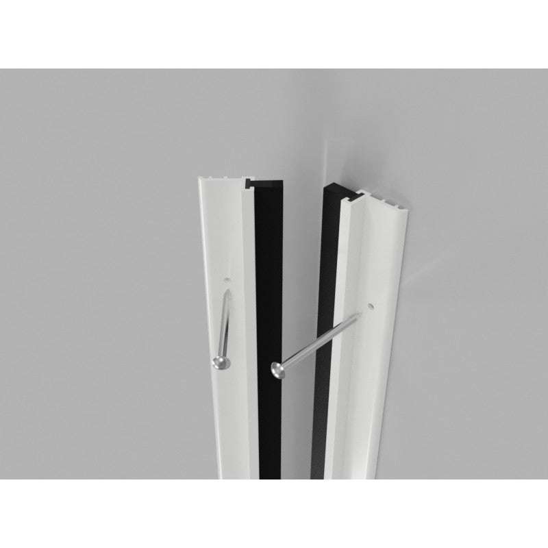 Warmseal Door Brush Seal G44201 pack 5 @ 1.05m Short Set. White Brush Seal Draught Excluder