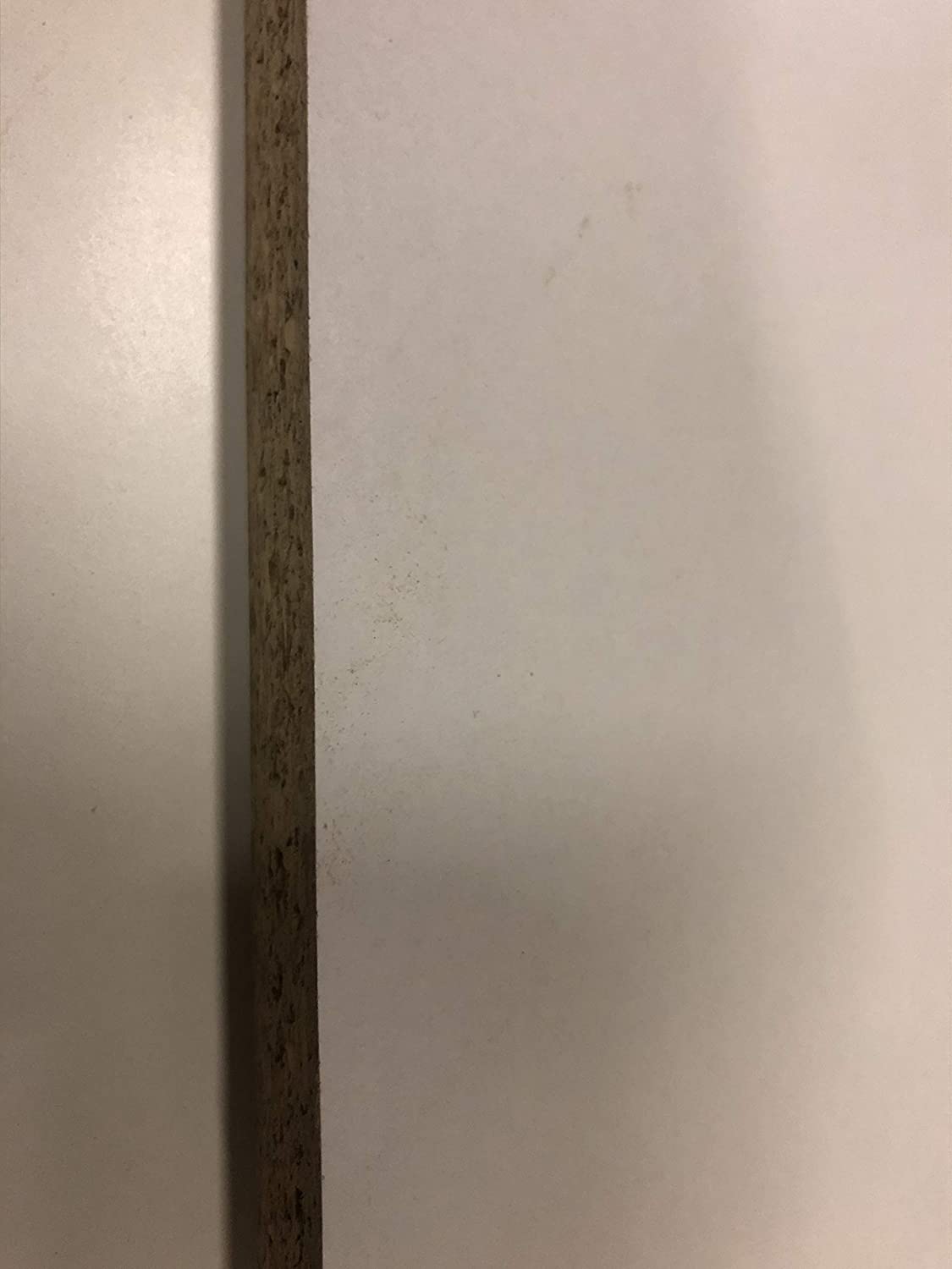 White Melamine Faced Chipboard MFC 15mm thick 1200mm length various widths