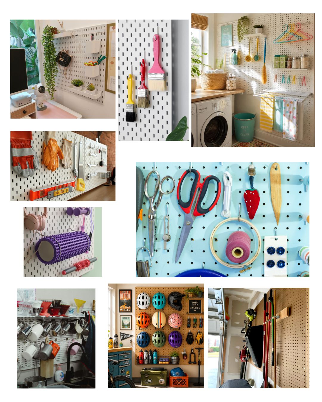 How can i use pegboard around the house ?