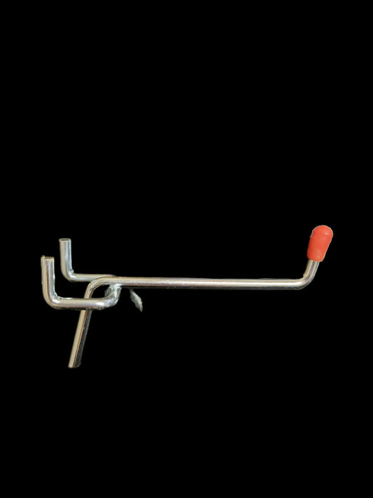 50mm Single prong pegboard hook, storage and stock display hook for 3mm pegboard. Pack of 10
