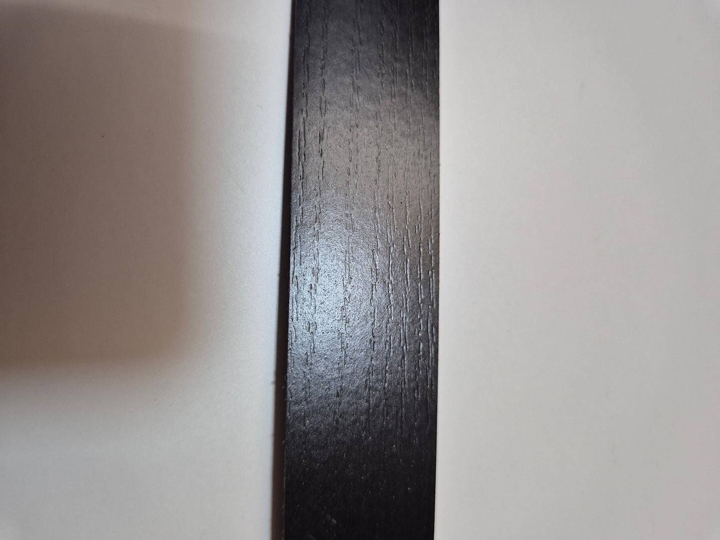 Black Ash edging strip, Iron on melamine edging 22mm wide suitable for 15 / 18mm boards