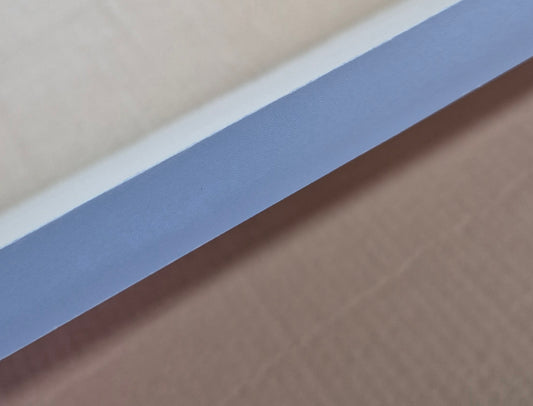 Denim Blue iron on melamine edging tape ideal for edging melamine boards 22mm wide