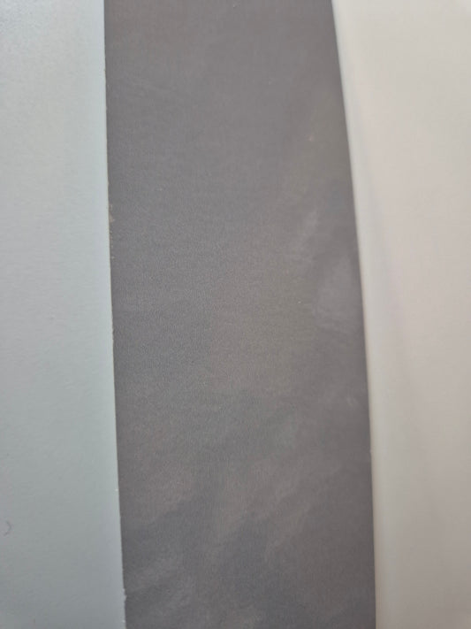 Dust Grey Gloss 50mm iron on edging tape. Melamine edging in a stunning grey gloss finish Sold per metre