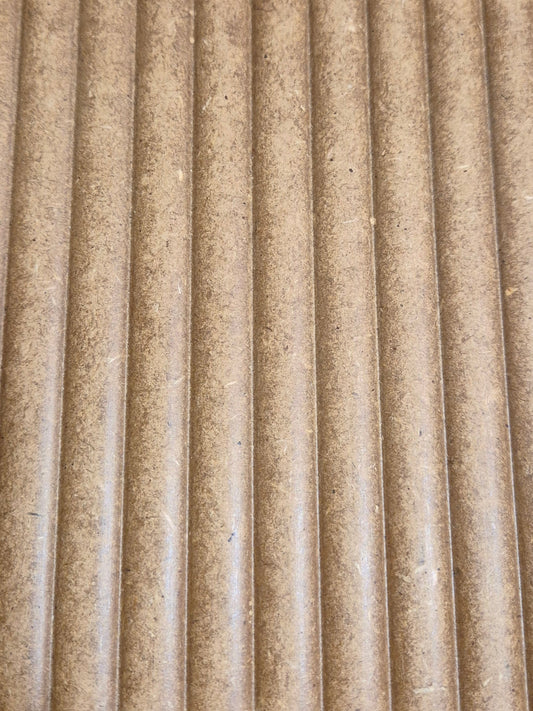 Ribbed MDF panels, Paintable decorative replacement end panels 1 @ 1224 x 317mm   1 @ 1224 x 335mm