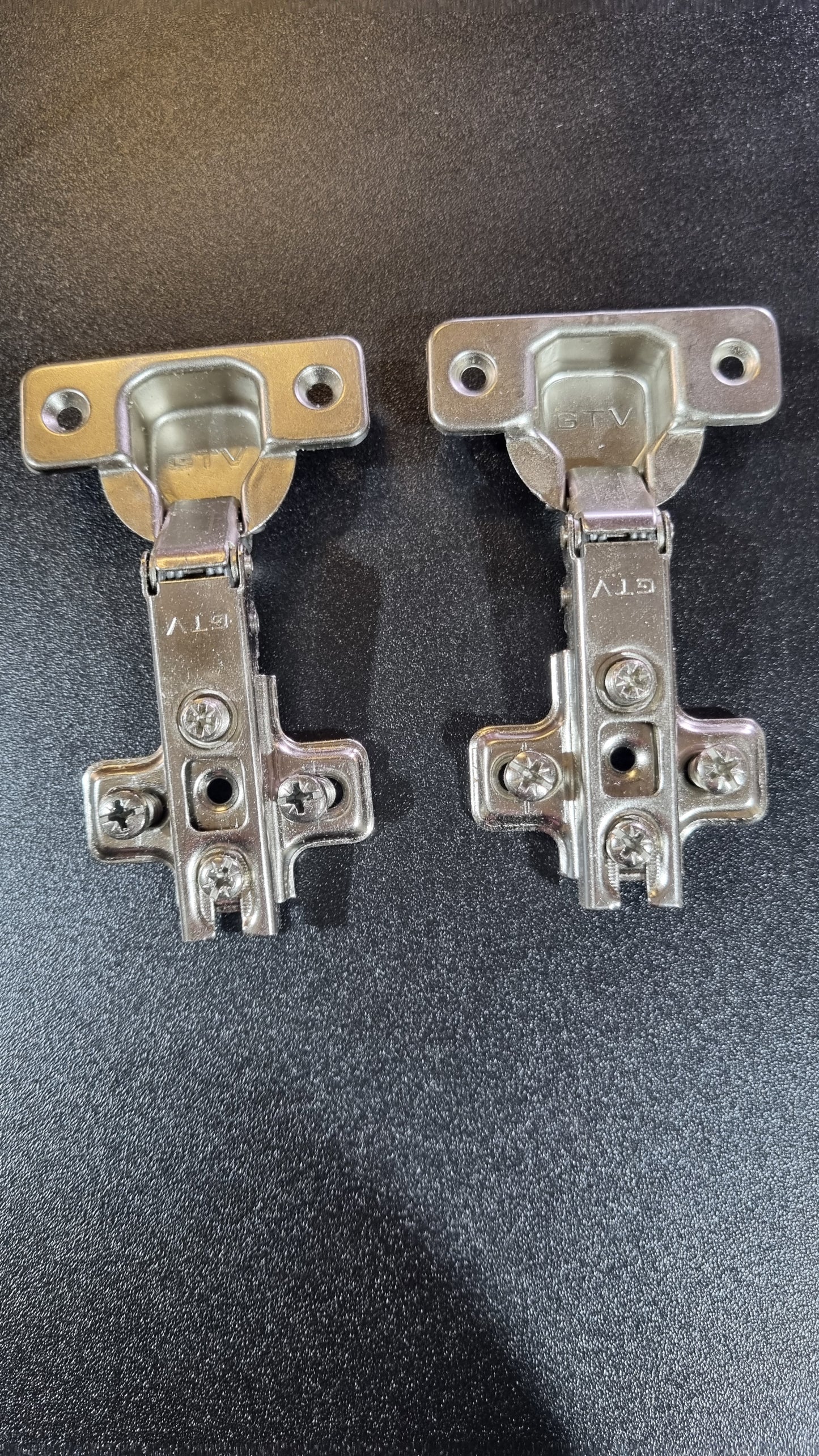 110' Pressed Plate Kitchen cupboard hinges, Furniture door hinges sold as pair. Free Postage