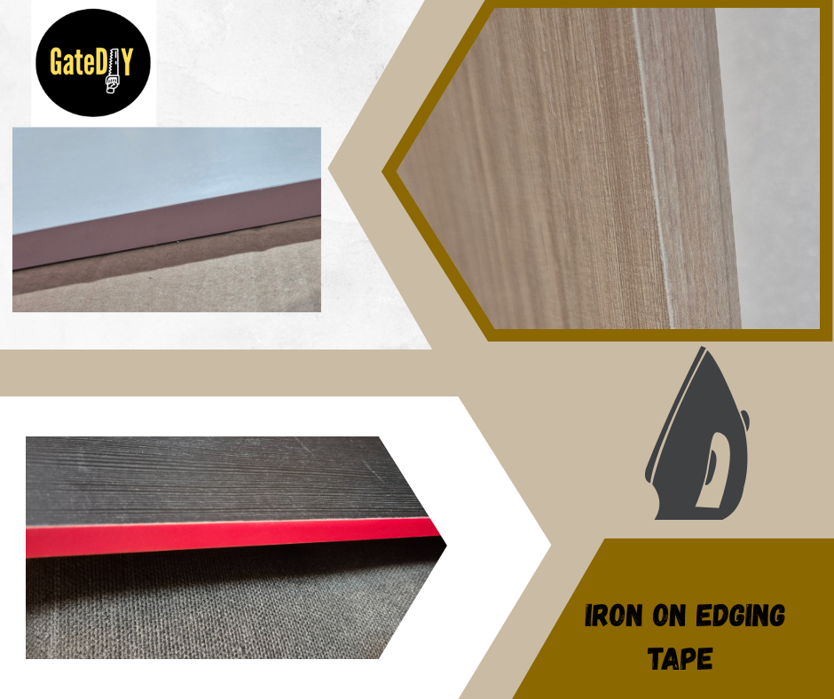 Melamine Iron On Edging Tape Various Colours Pre-glued