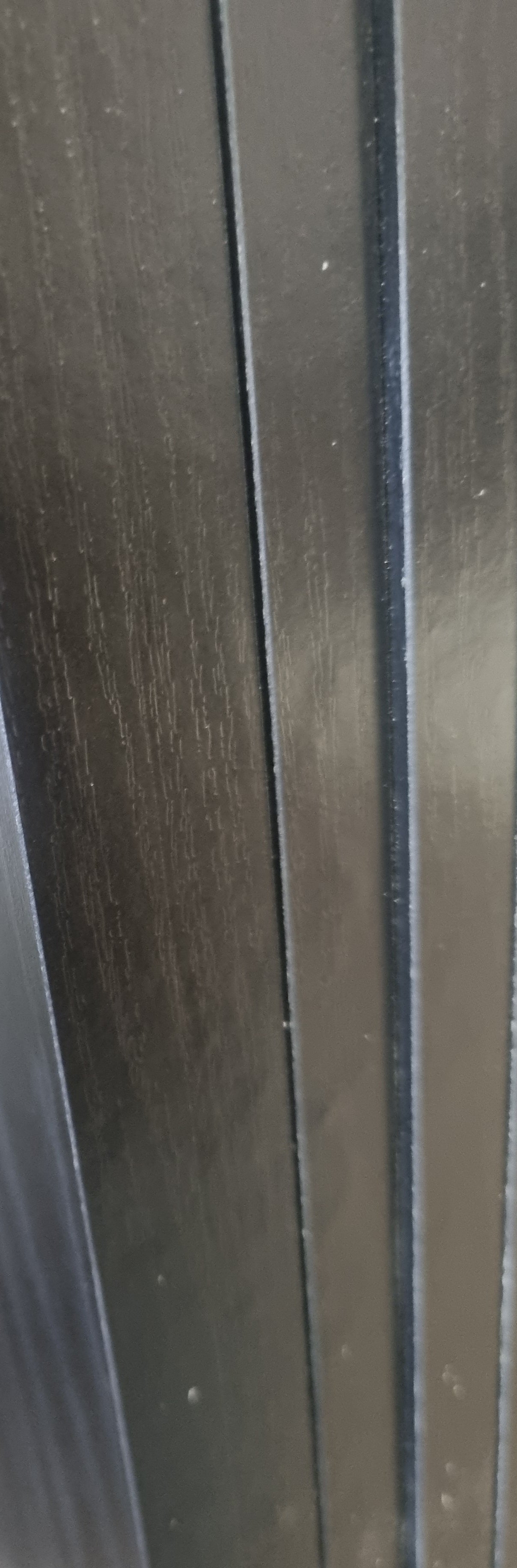 Black grained wood effect melamine (New Black Ash). Furniture or shelving board can be cut to size. Various sizes available