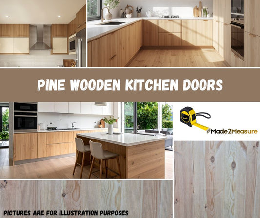 Natural Raw Pine kitchen cabinet doors. Can be cut to size with free delivery