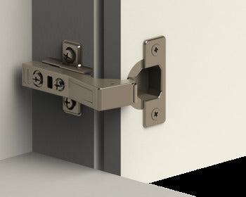 Parallel door hinge, 110' Blind corner hinge pair. Perfect for corner cupboard access