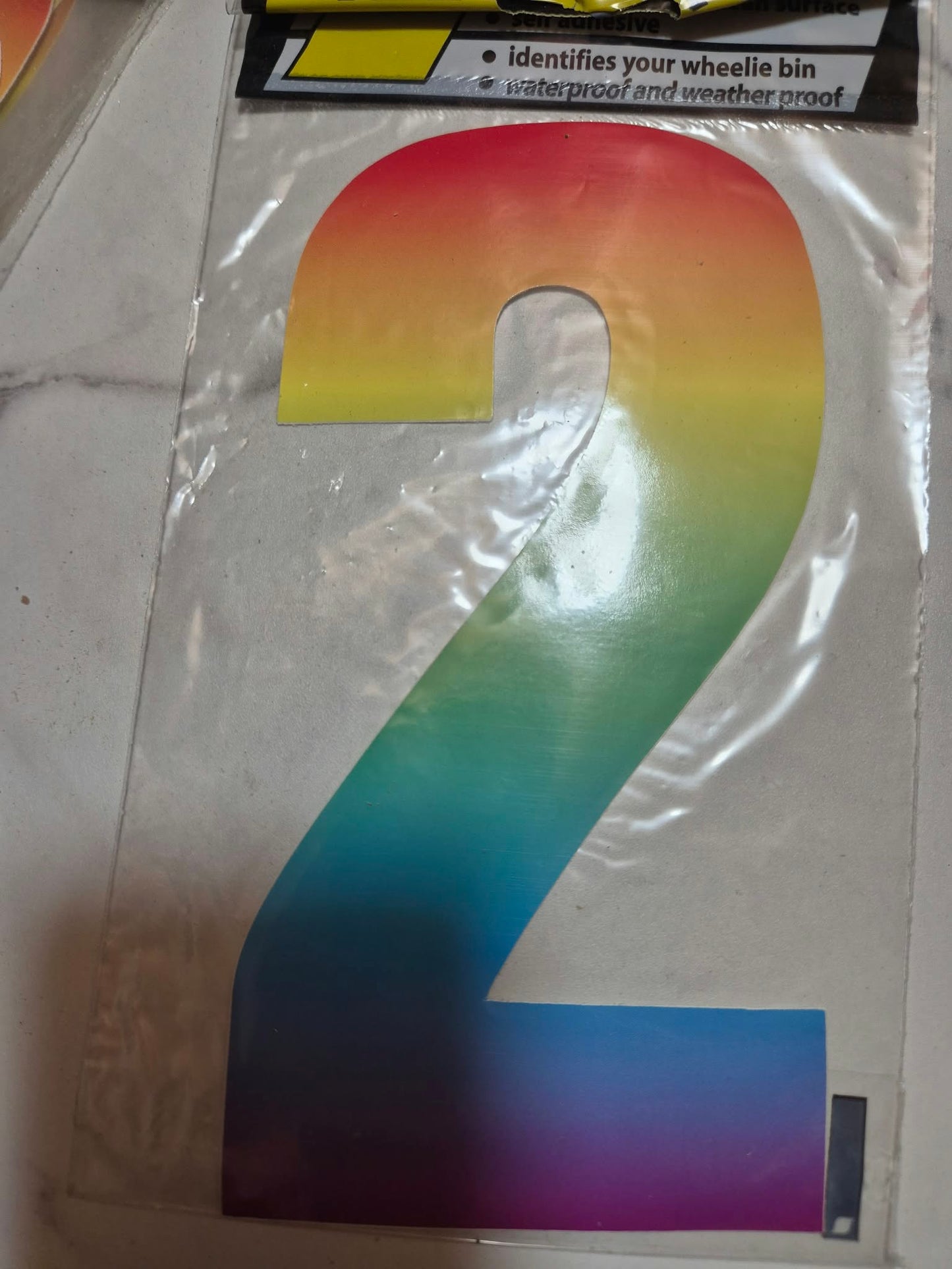 Wheelie bin number stickers to clearly indentify your bin