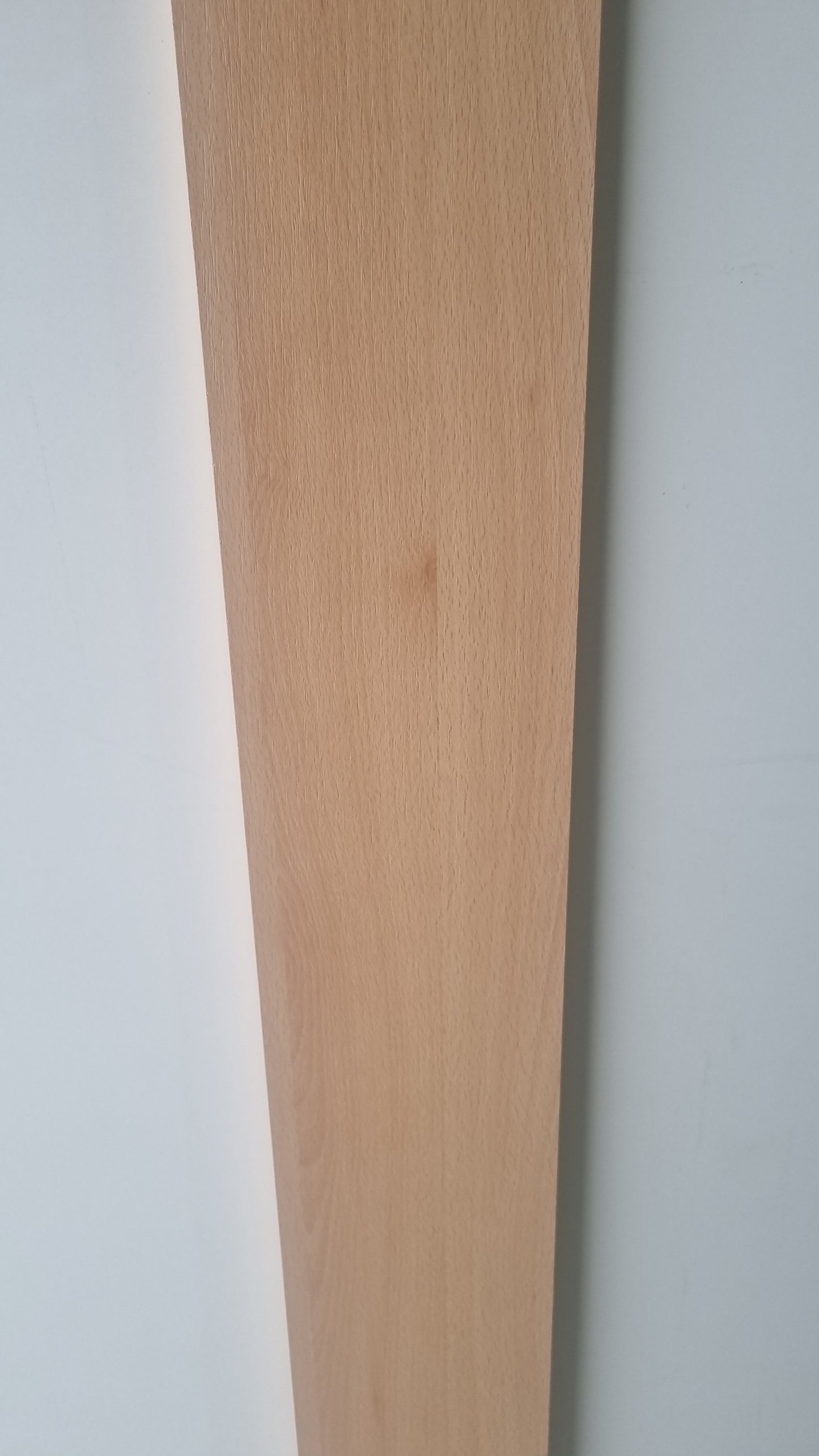 Beech iron on edging tape, Pre glued melamine edging 22mm wide. Can be trimmed to size