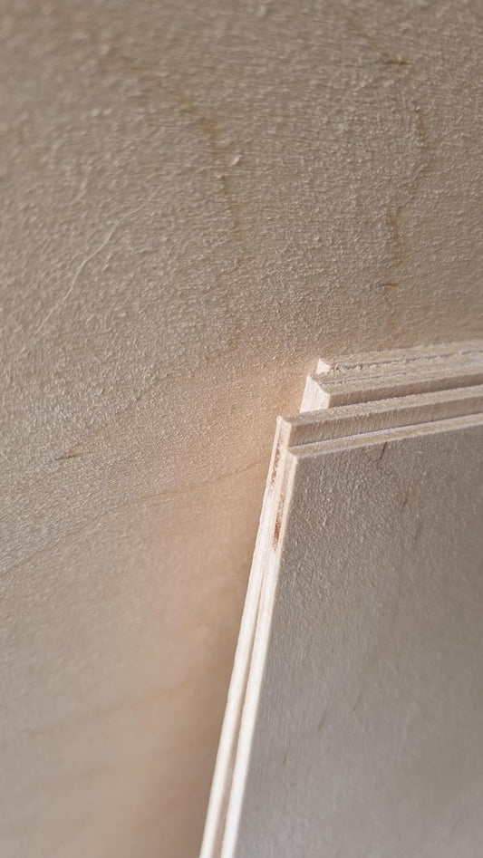 Birch Laser Plywood 3mm Thick 300 x 300 x 3mm Pack 3