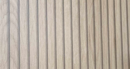 Oak stripwood effect, Feature wall board, Entertainment unit display end panel board.