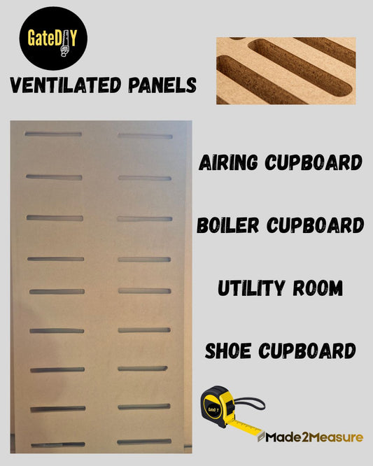 Ventilated Panels. Paintable airflow panels ideal for Utility, Laundry and Airing cupboards. Can be made to any size