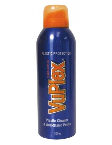 Vuplex Anti-static plastic cleaner 200g, Clean and protect Plastic and Perspex adding shine to glossy surfaces