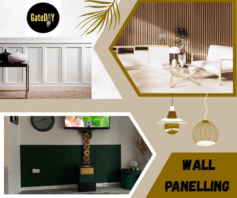 MDF Wall panelling kits. Feature wall MDF planks inc adhesive COLLECTION ONLY