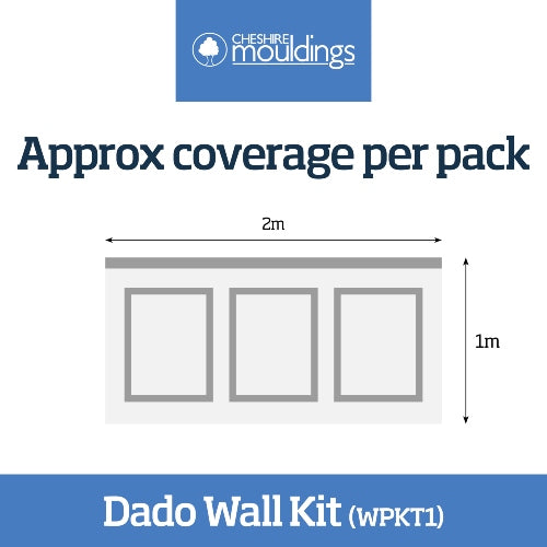 Dado wall kit, Decorative wall panel kit, Complete kit to create stunning feature wall. Fast and Free Delivery included