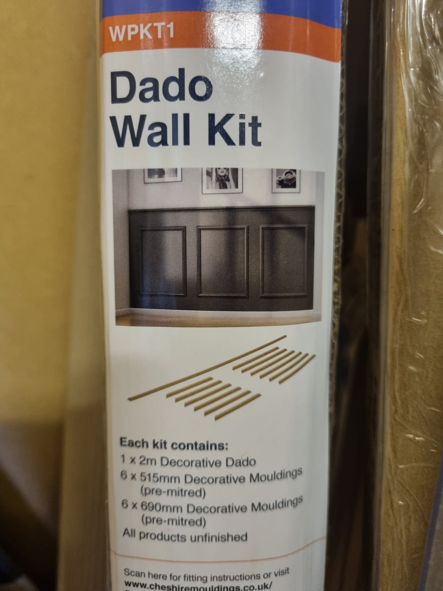 Dado Panel Assembly Dado wall kit, Decorative wall panel kit, Complete kit to create stunn