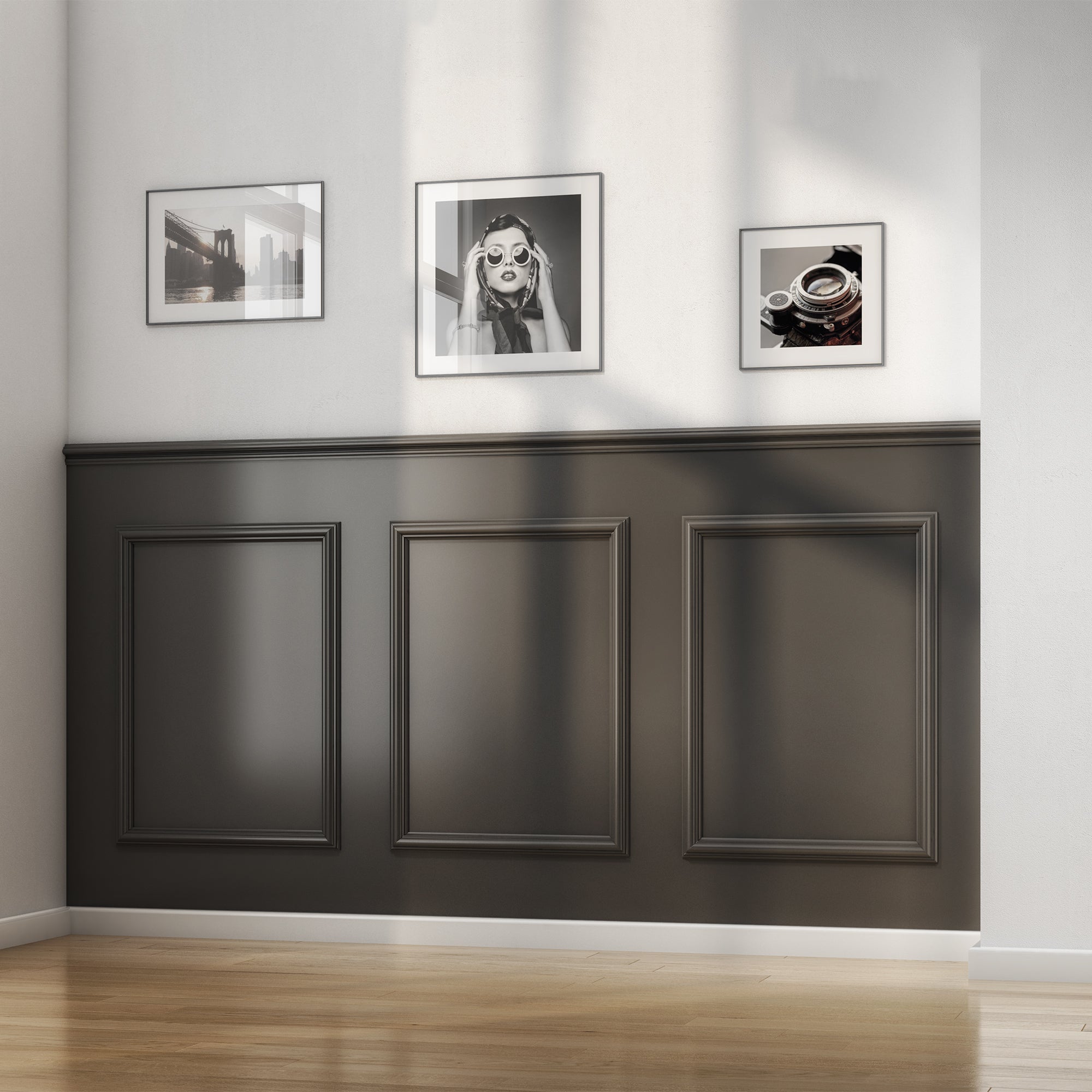 Dado wall kit, Decorative wall panel kit, Complete kit to create stunn