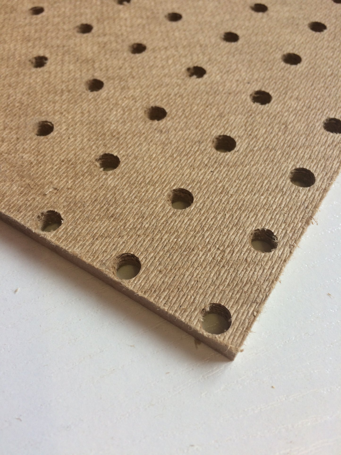 300 x 300mm 6mm pegboard , Small pegboard squares ideal compact storage