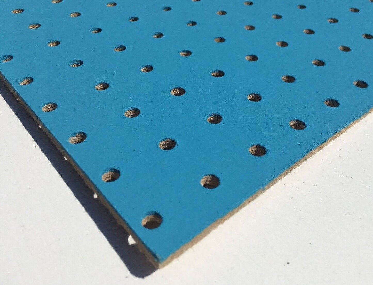 Painted Pegboard Sheets, Display board, perforated hardboard 1200mm lengths Various widths in 3mm or 6mm thick
