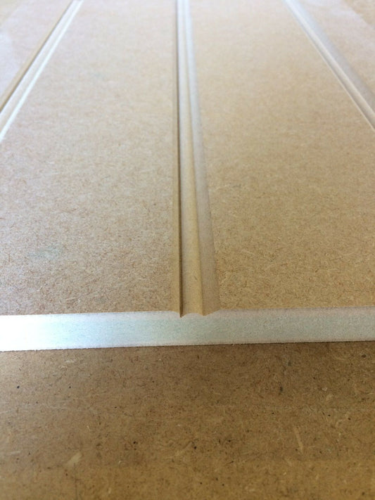 Butt and Bead grooved T & G Tongue & Groove effect MDF panel