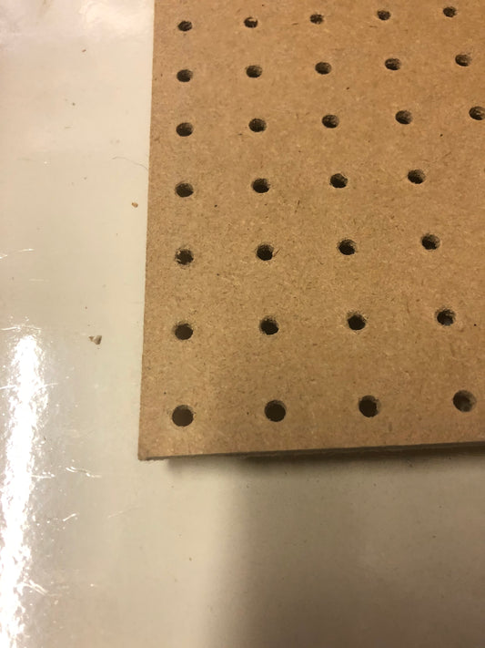 Pegboard 1200 x 1200mm Large sheets.  2 thickness available