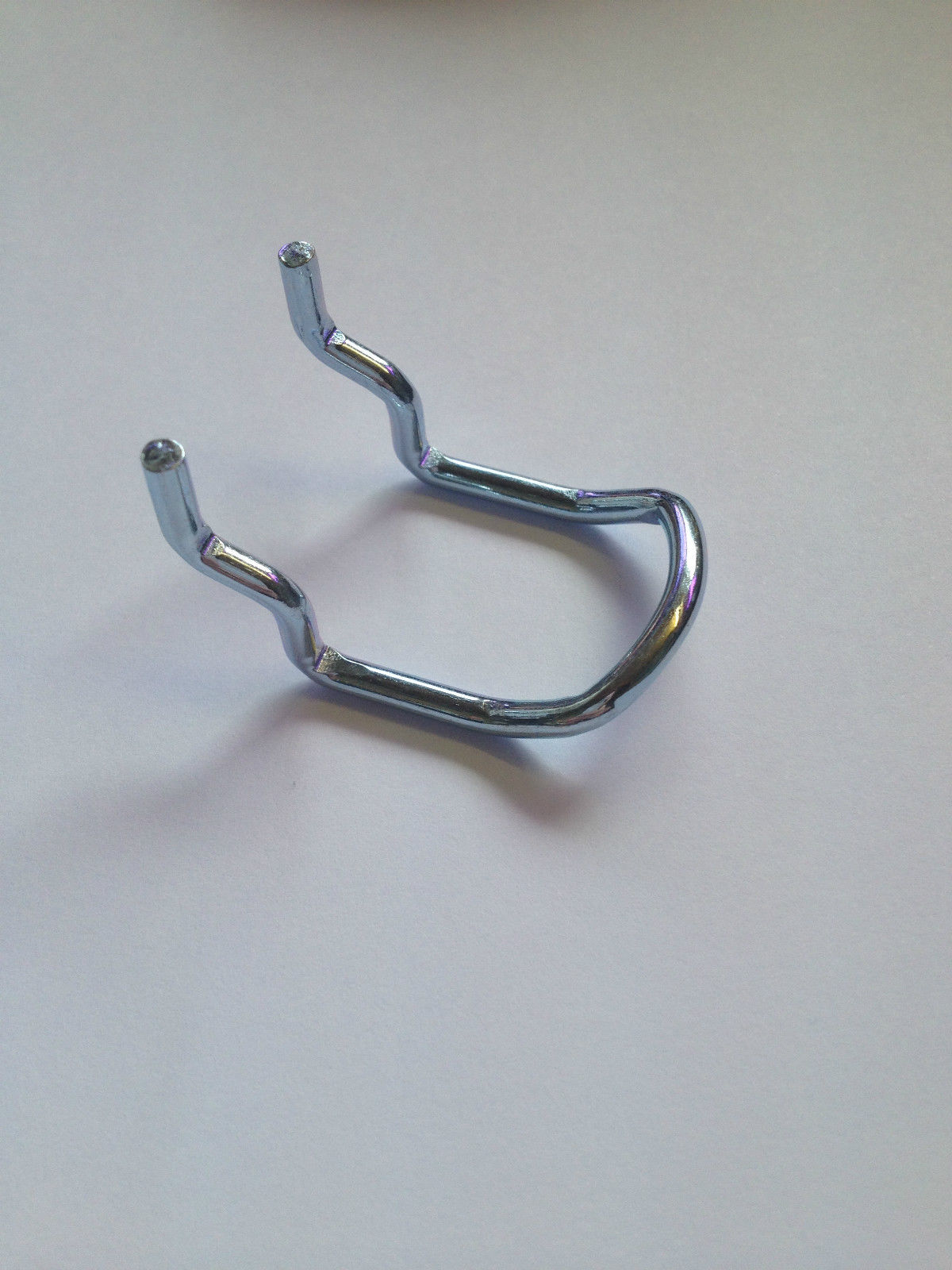 Small Double Prong 19MM EXHIBITION EURO PEGBOARD HOOK 18 and 25mm hole centres