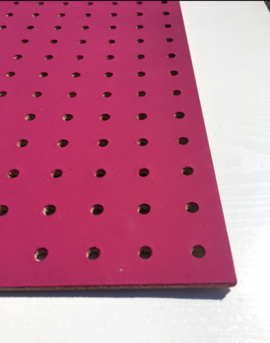 Painted Pegboard Sheets, Display board, perforated hardboard 1200mm lengths Various widths in 3mm or 6mm thick